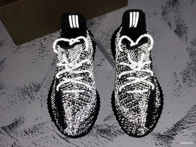 Adidas Yeezy Boost (Reflective) 350 Static Black FU9007 - V2 0819